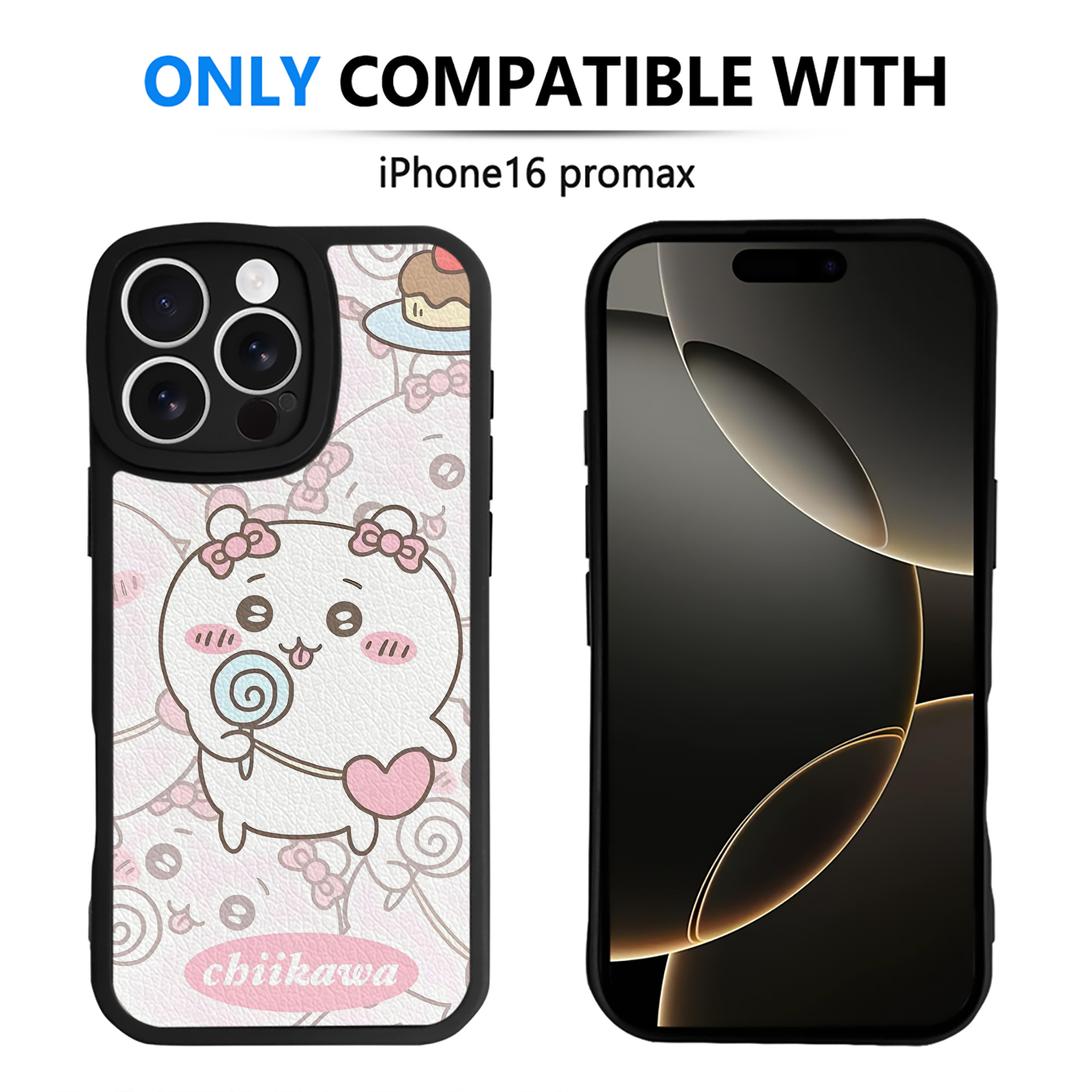 （画像用） ちいかわ Chii-kawa 【iPhone 16シリーズ対応】シリコンスマホケース（レザー調） 材質：シリコン
